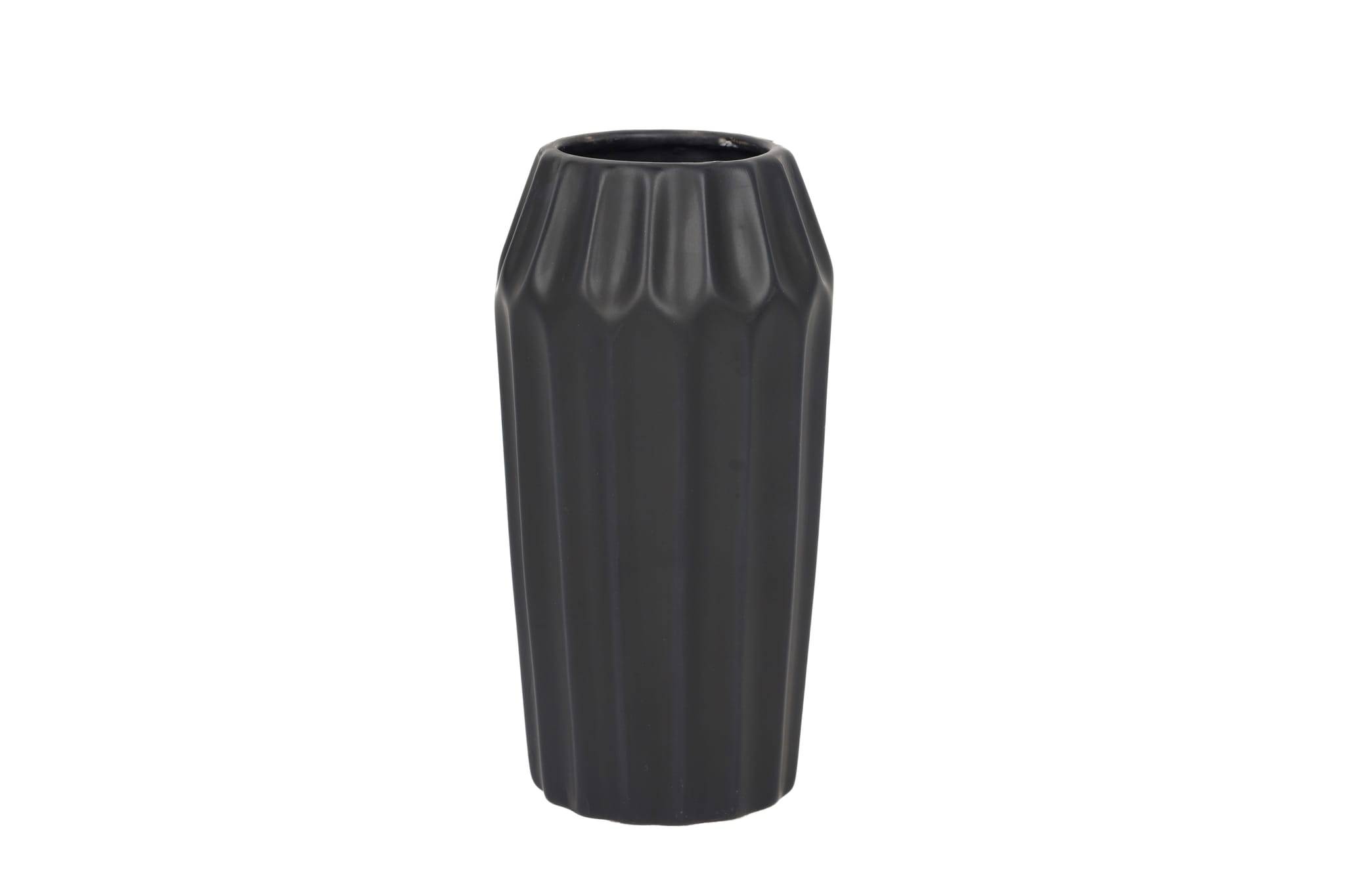 Vase noir en grès H.16 m - ECLOZ