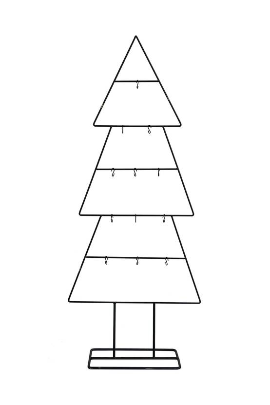 Sapin en métal plat noir H.100 cm - ECLOZ
