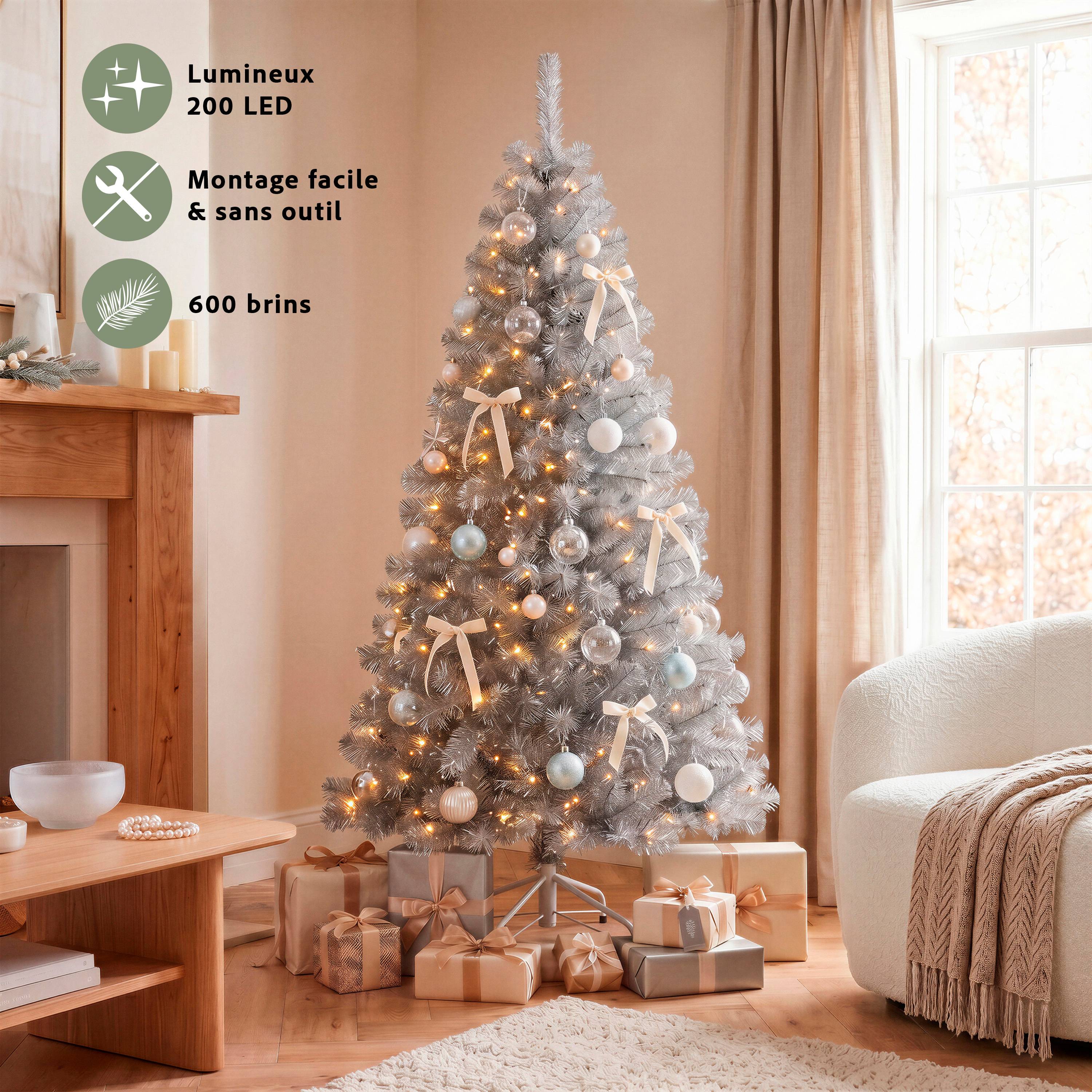 Ecloz - Sapin de Noël artificiel Aspen lumineux - 180 cm - ECLOZ - Imagen 5