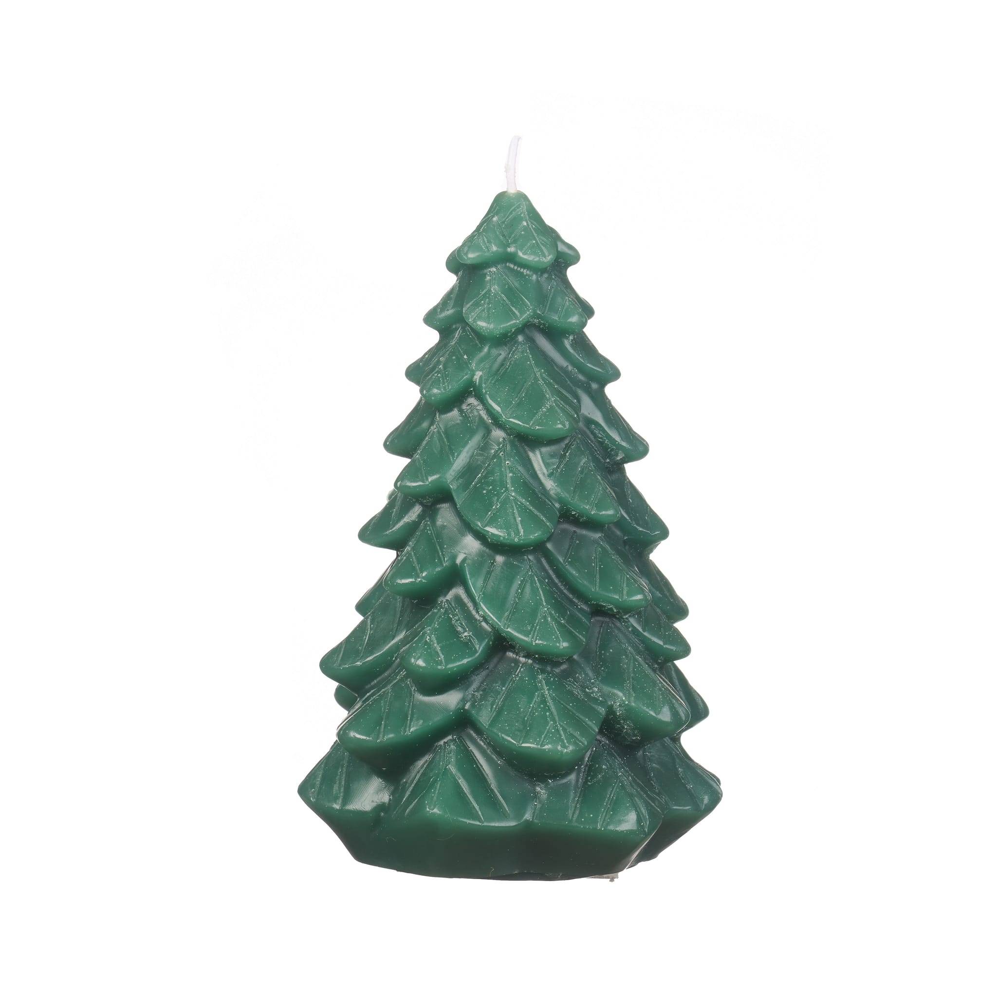 Bougie de cire sapin verte H. 17 cm - ECLOZ