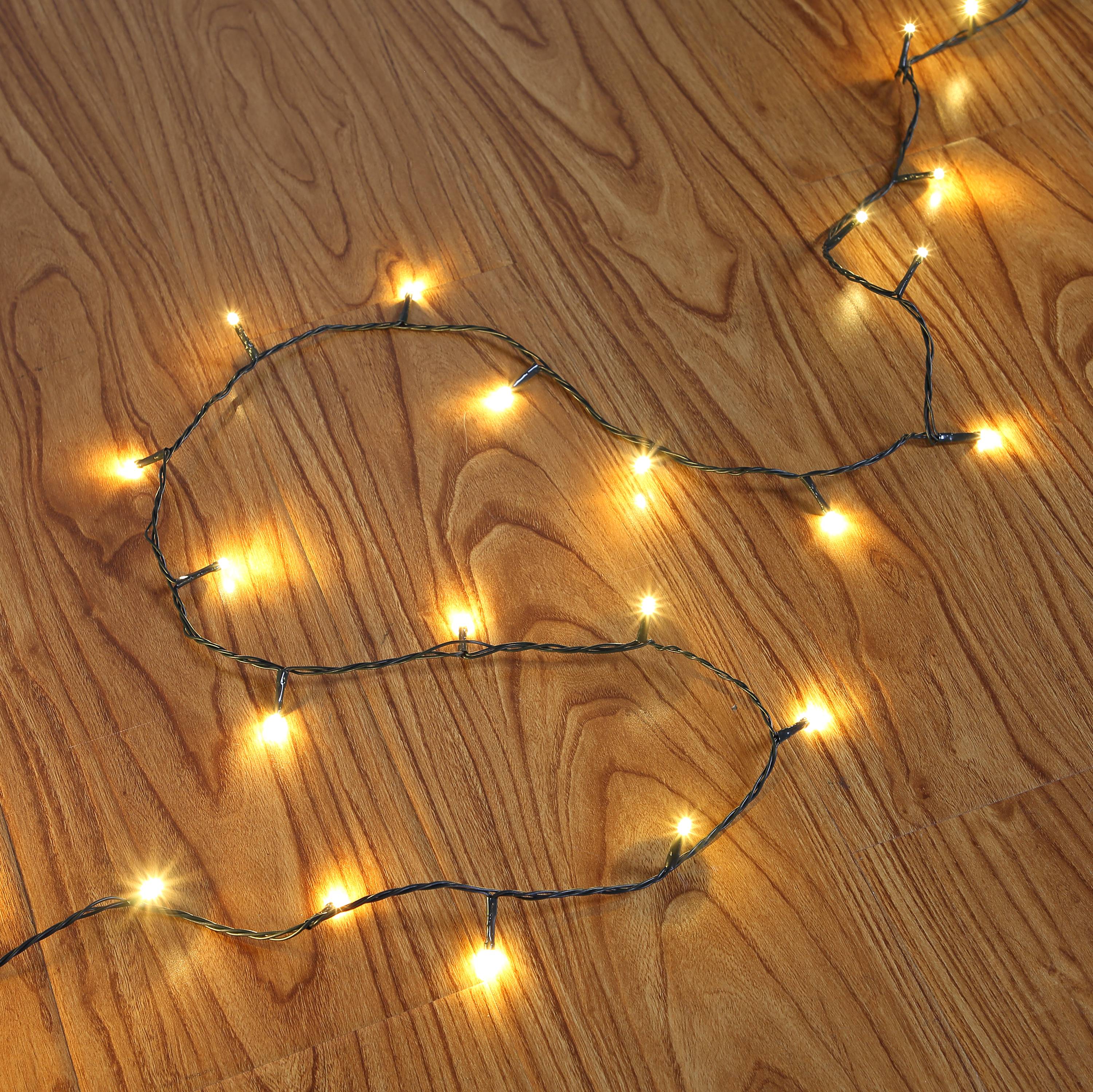 Ecloz - Guirlande 128 LED blanc chaud L.8 m - ECLOZ - Image 1