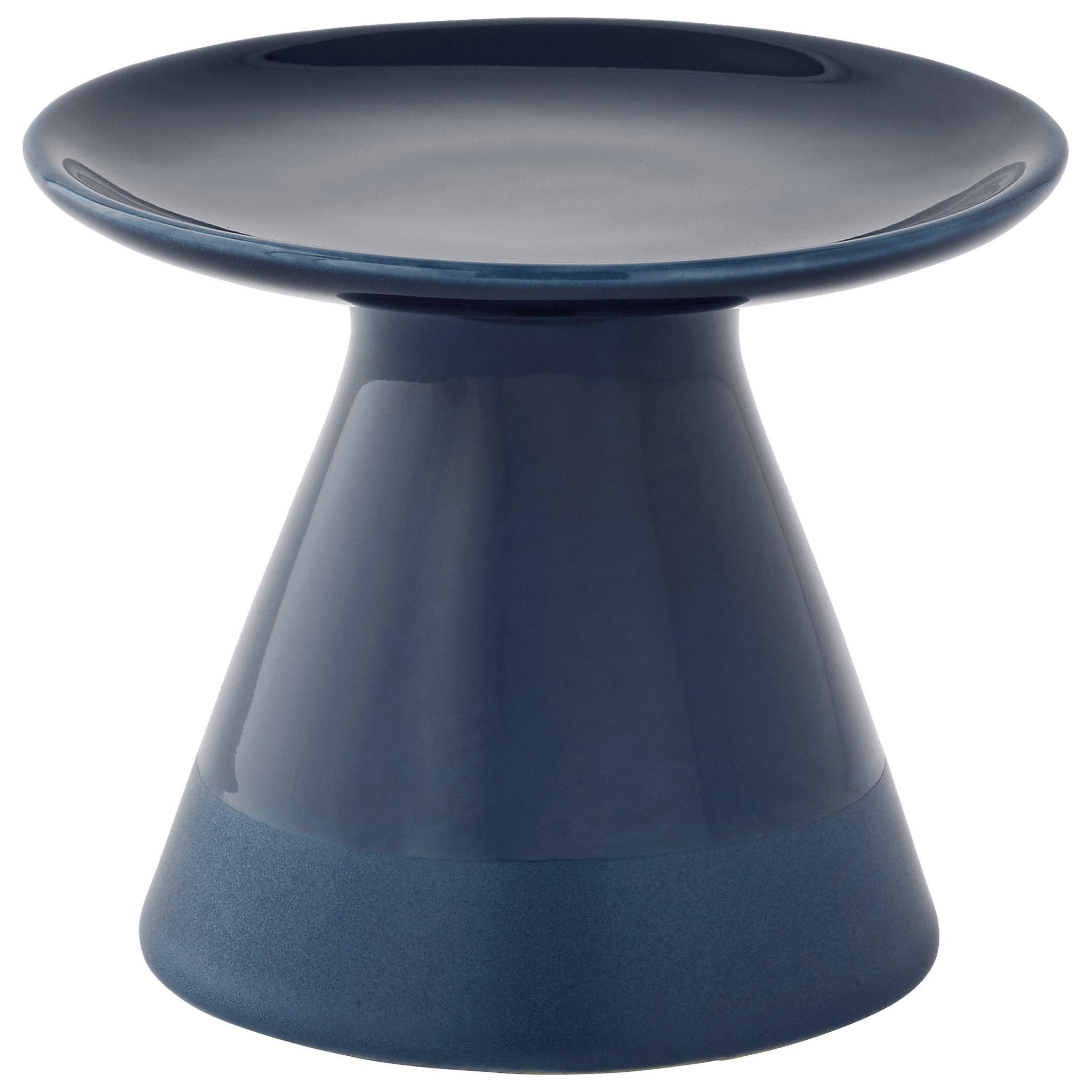 Bougeoir sur pied bleu H.10 cm - ECLOZ - Image 2