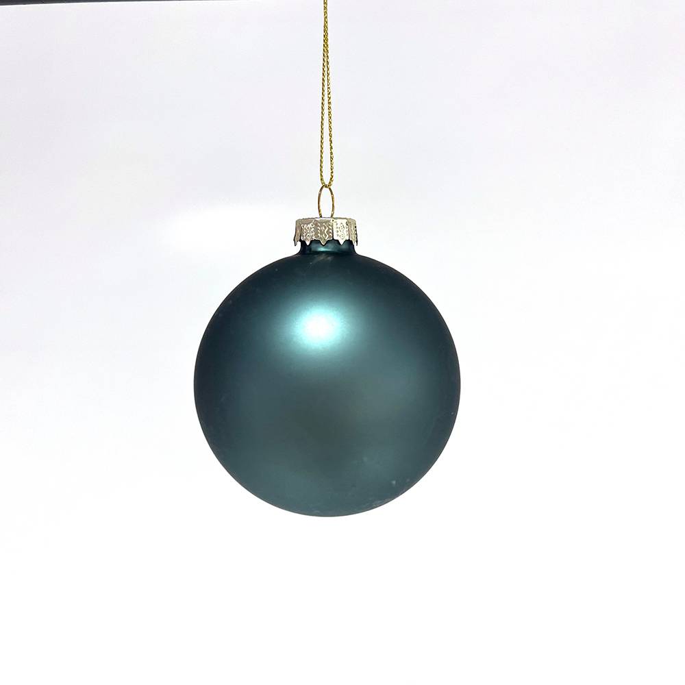 Boule de Noël en verre vert clair Ø 8 cm - ECLOZ