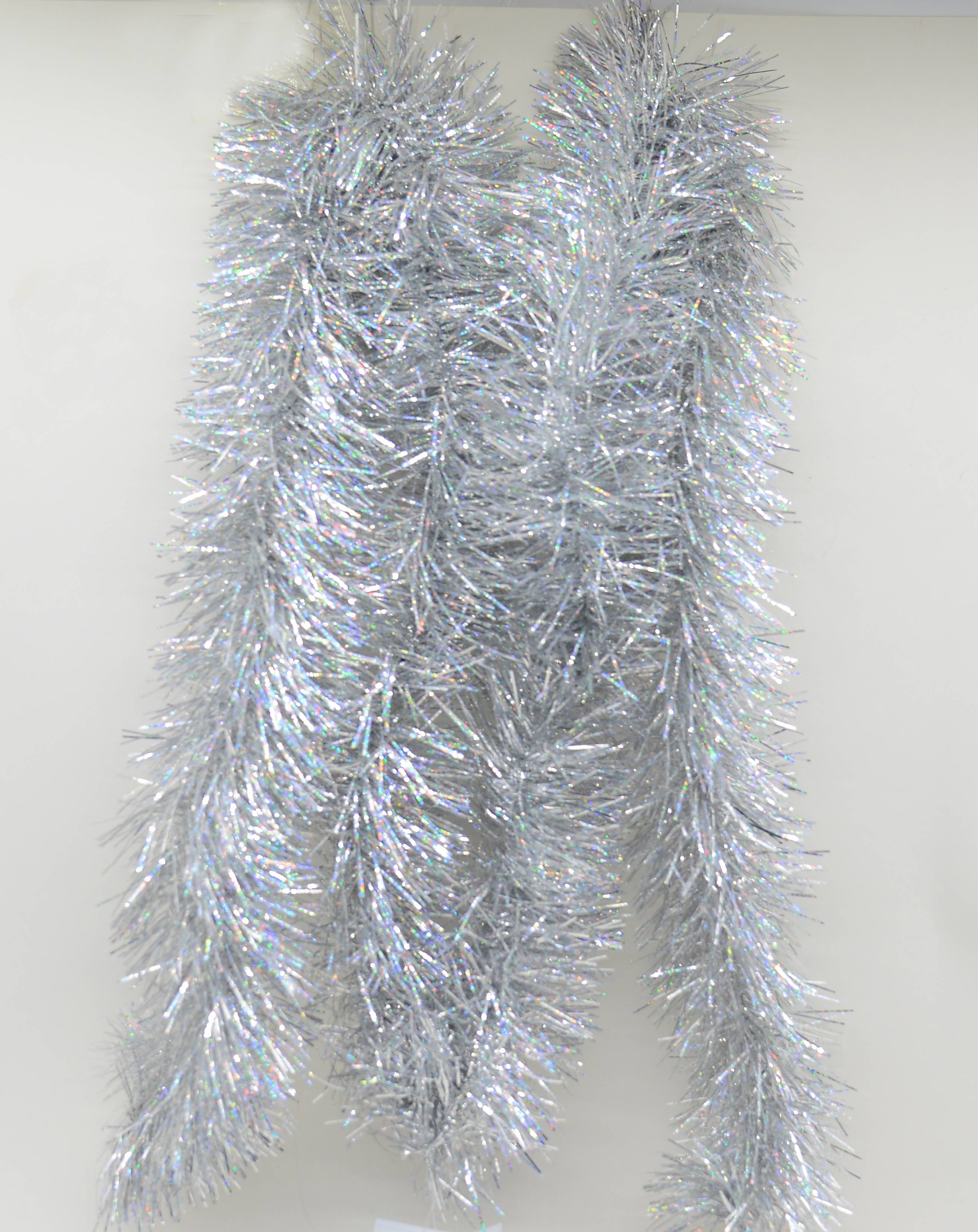 Ecloz - Guirlande de Noël scintillante argent foncé L. 200 cm - ECLOZ