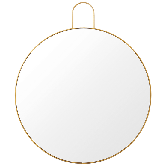 Miroir rond en métal doré H.41 cm - ECLOZ - Image 2