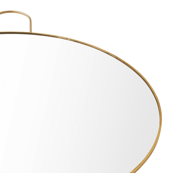 Miroir rond en métal doré H.41 cm - ECLOZ - Image 3