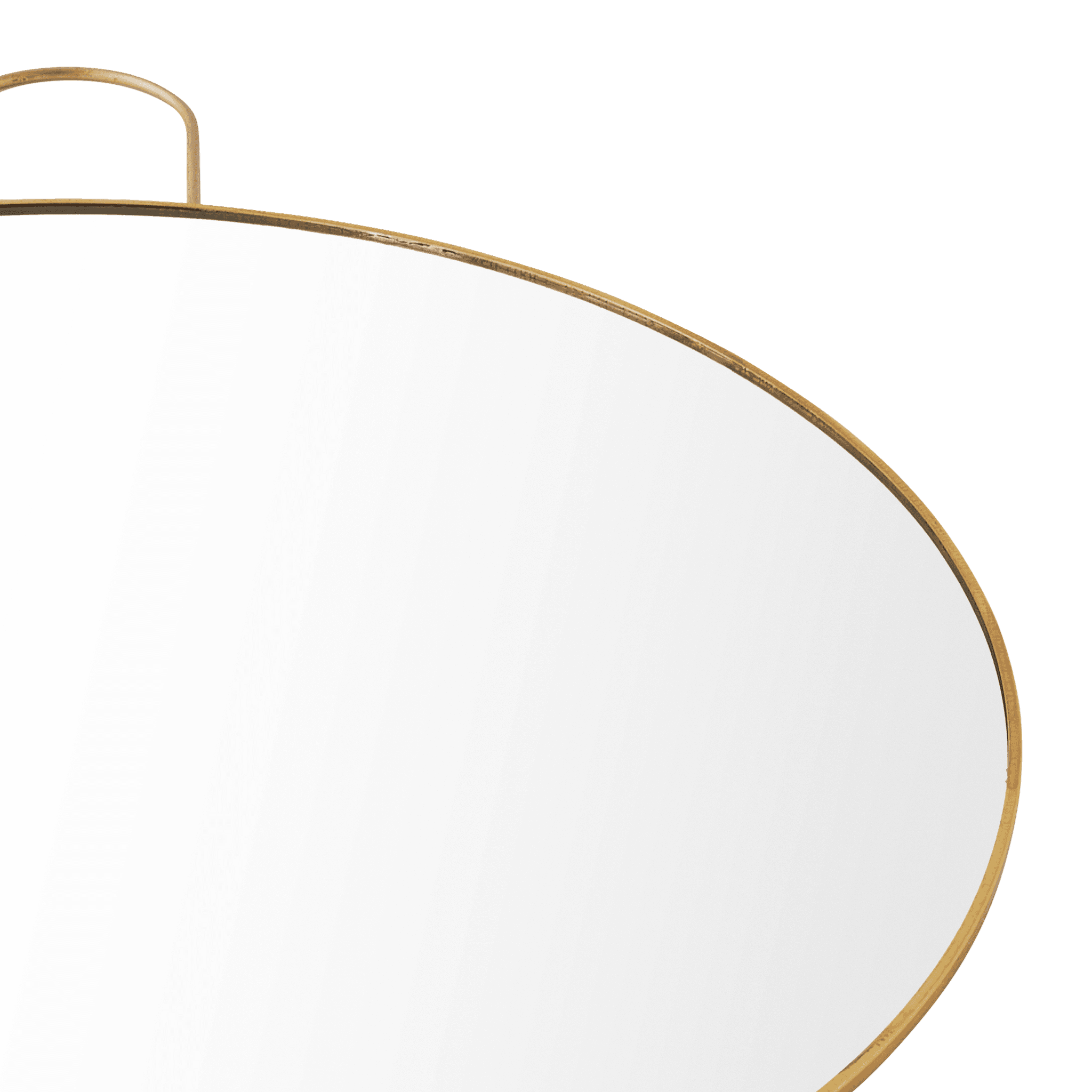 Miroir rond en métal doré H.41 cm - ECLOZ - Imagen 3