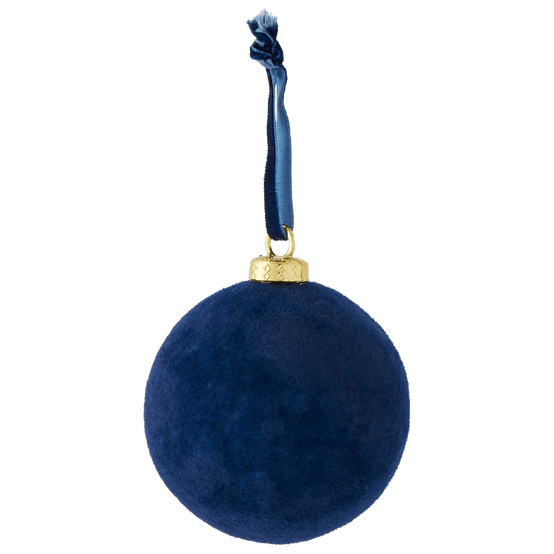 Boule de Noël bleu foncé en plastique Ø 8 cm - ECLOZ - Image 2