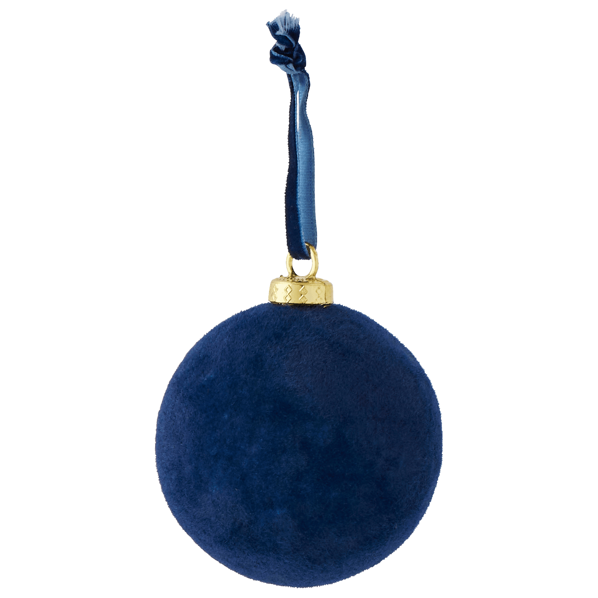 Boule de Noël bleu foncé en plastique Ø 8 cm - ECLOZ - Image 2