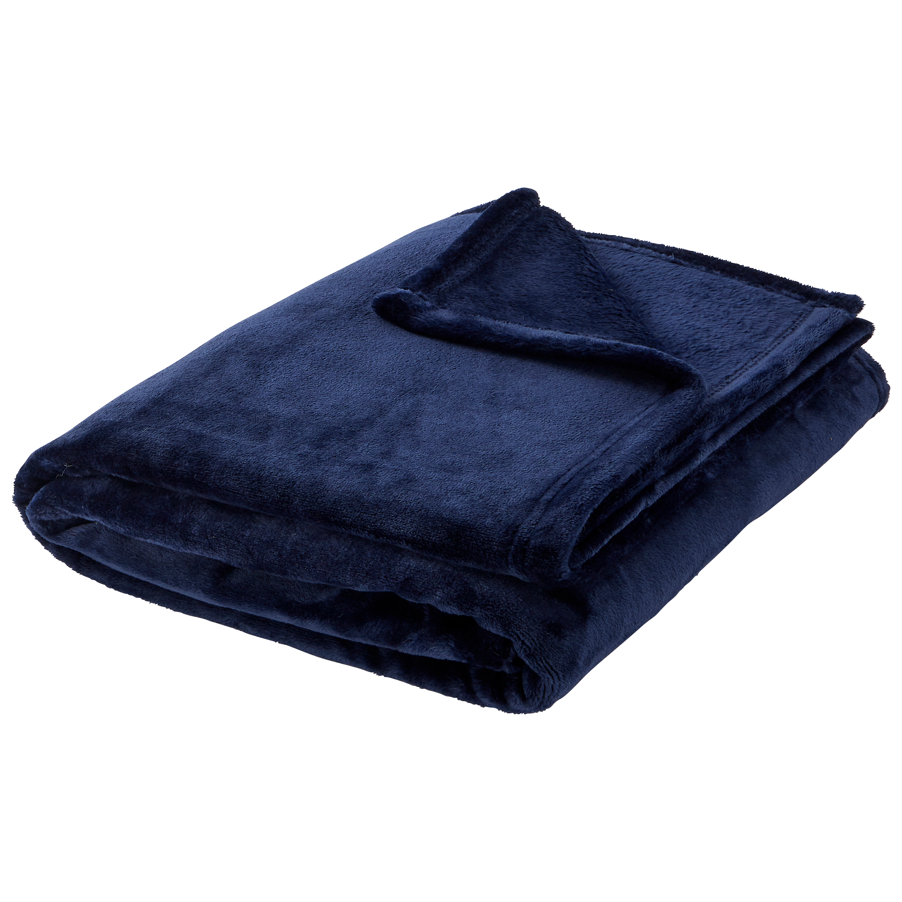 Ecloz - Plaid en polyester 400 g bleu foncé L.150 x l.125 cm - ECLOZ - Image 3