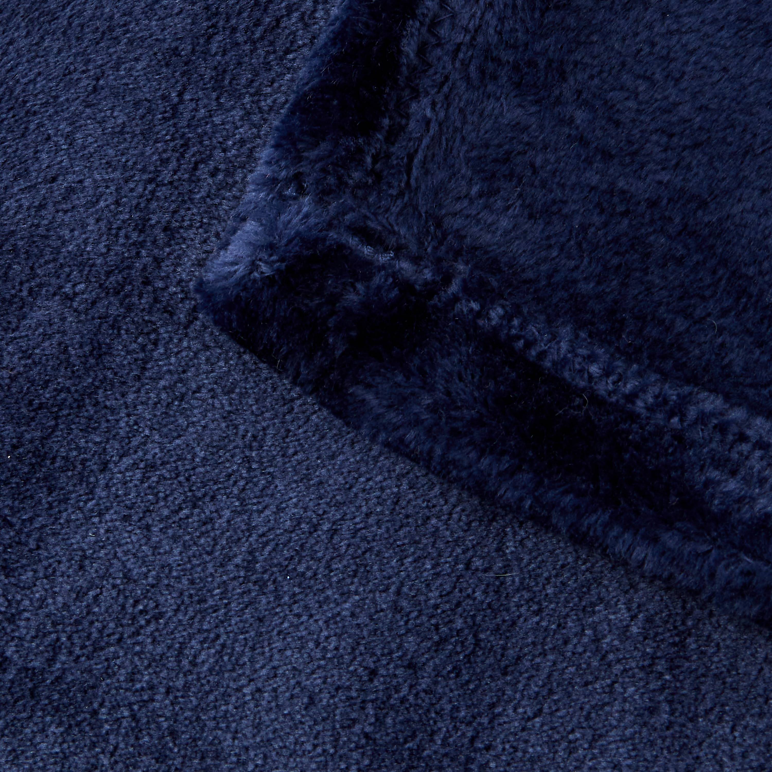 Ecloz - Plaid en polyester 400 g bleu foncé L.150 x l.125 cm - ECLOZ - Image 4