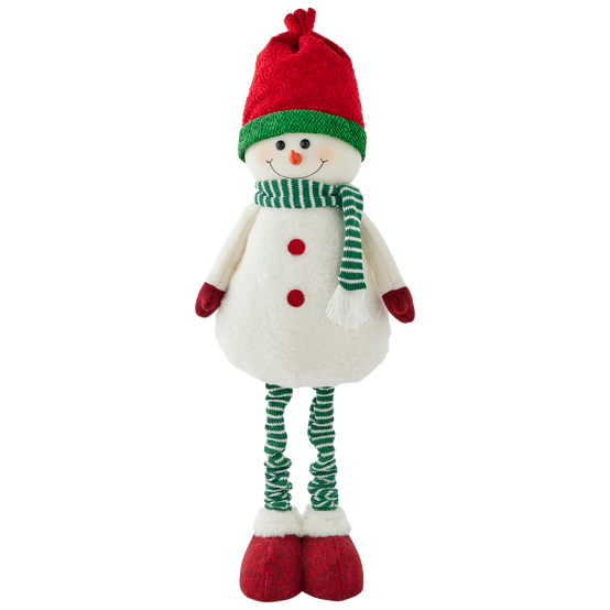 Ecloz - Décoration bonhomme de neige avec écharpe verte H. 84 cm - ECLOZ - Image 2