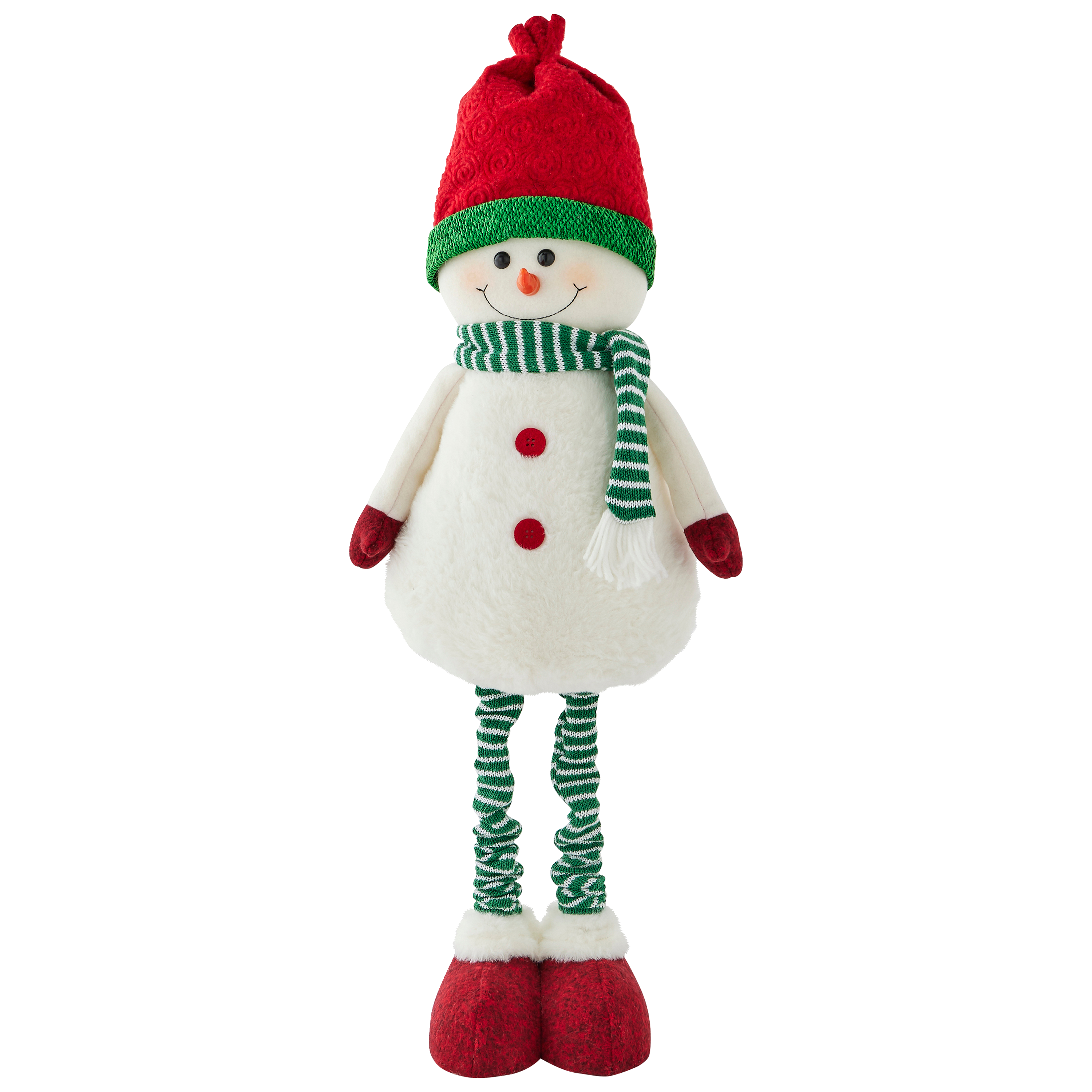 Ecloz - Décoration bonhomme de neige avec écharpe verte H. 84 cm - ECLOZ - Imagen 2