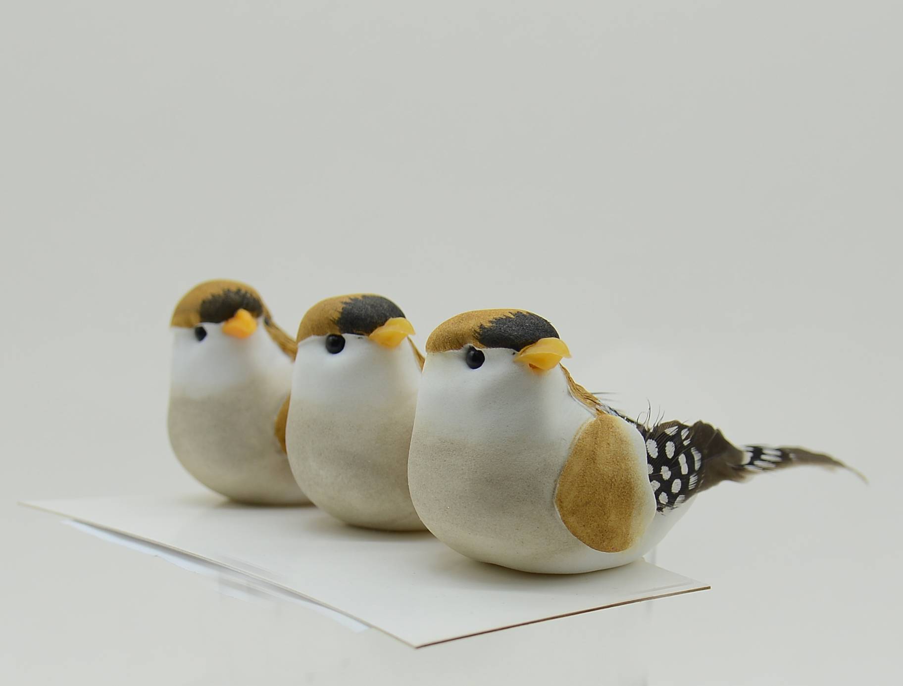 Ecloz - Assortiment de 3 clips oiseaux décoratifs de Noël en mousse - ECLOZ - Image 1