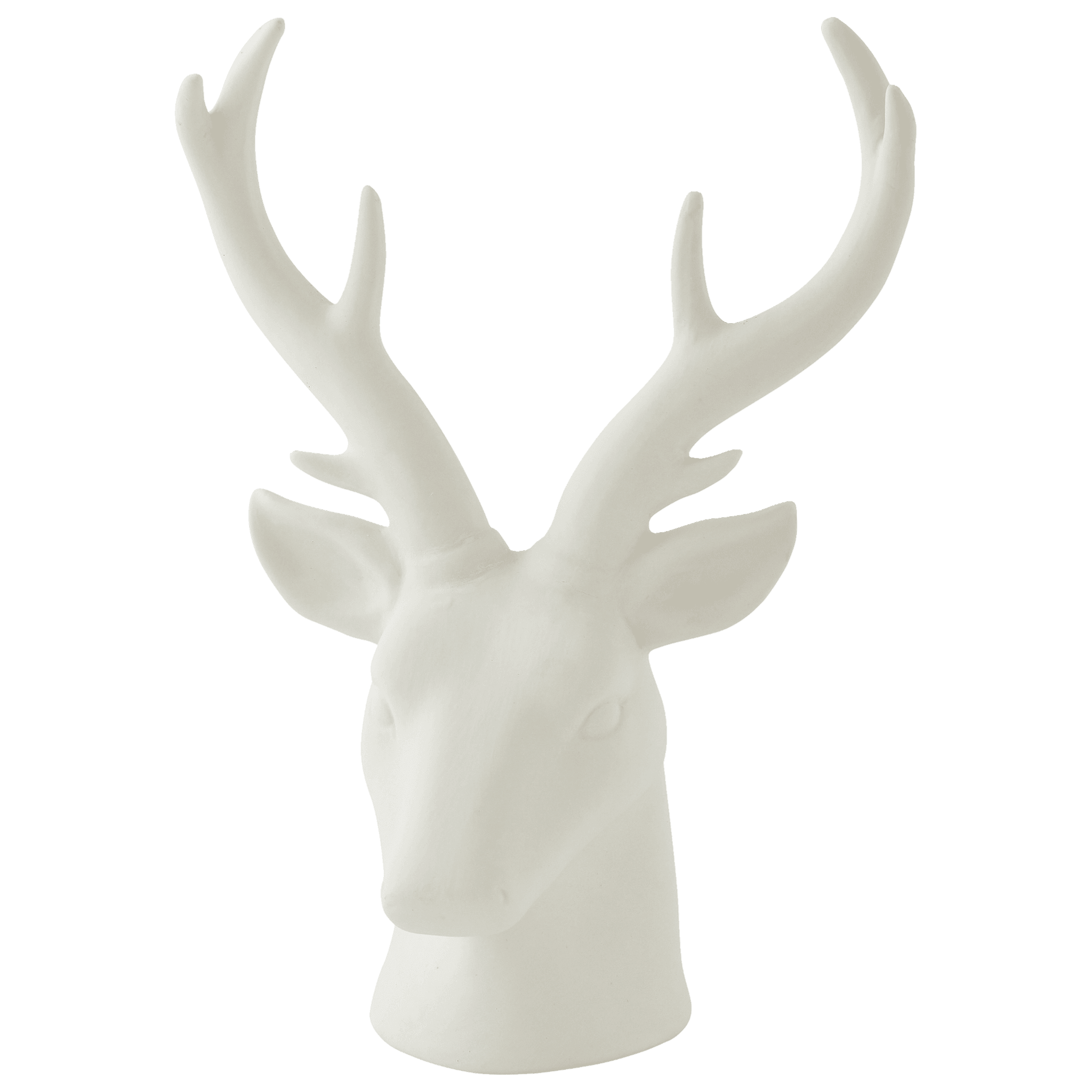 Tête de cerf décorative en céramique blanc H.21 cm - ECLOZ - Imagen 2