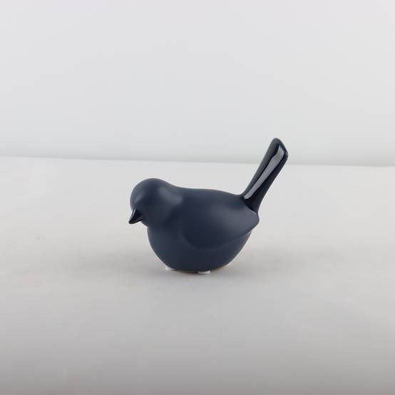 Ecloz - Oiseau tête de face bleu H.11 cm - ECLOZ - Image 2