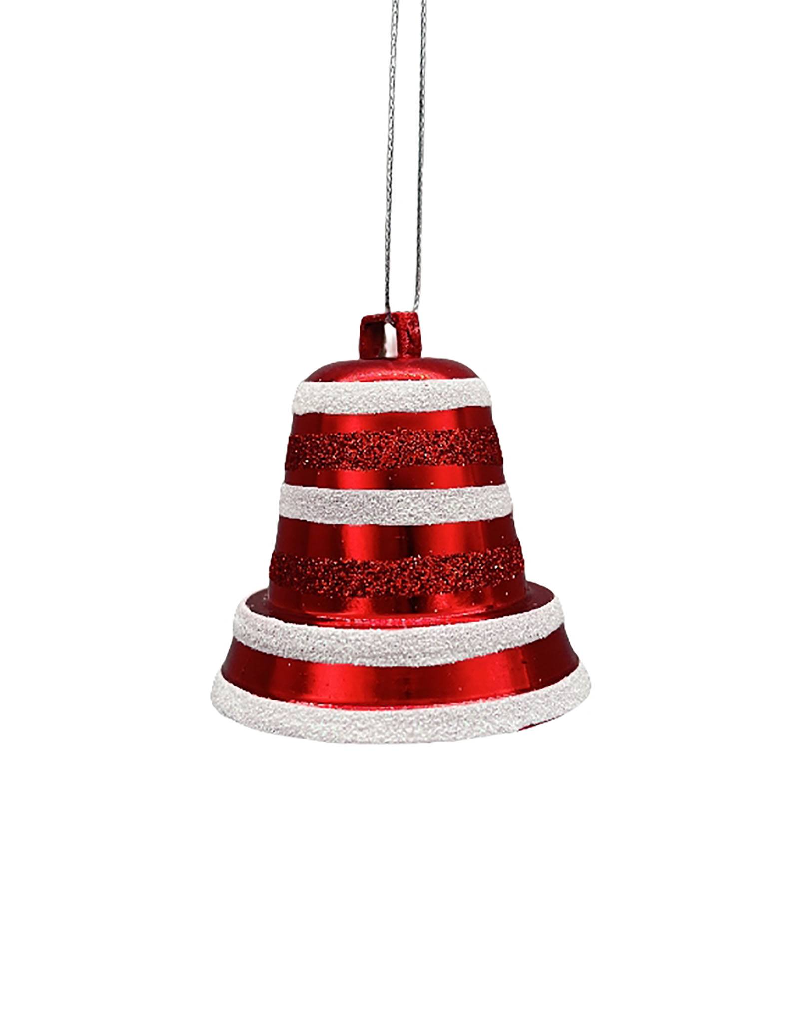 Suspension décorative de Noël - cloche de Noël décorative en plastique 6,5 cm - ECLOZ