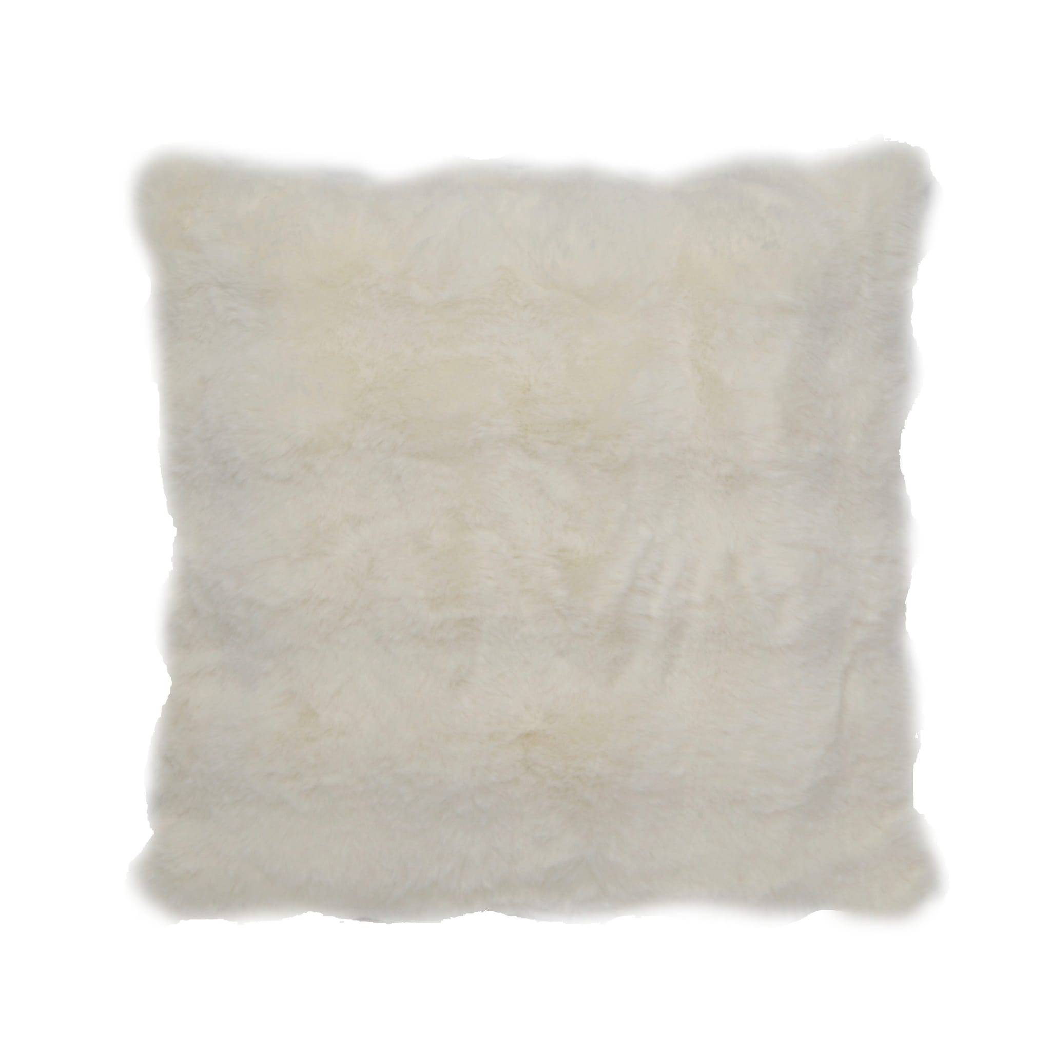Coussin en fourrure L.45 x l.45 cm blanc - ECLOZ - Image 1