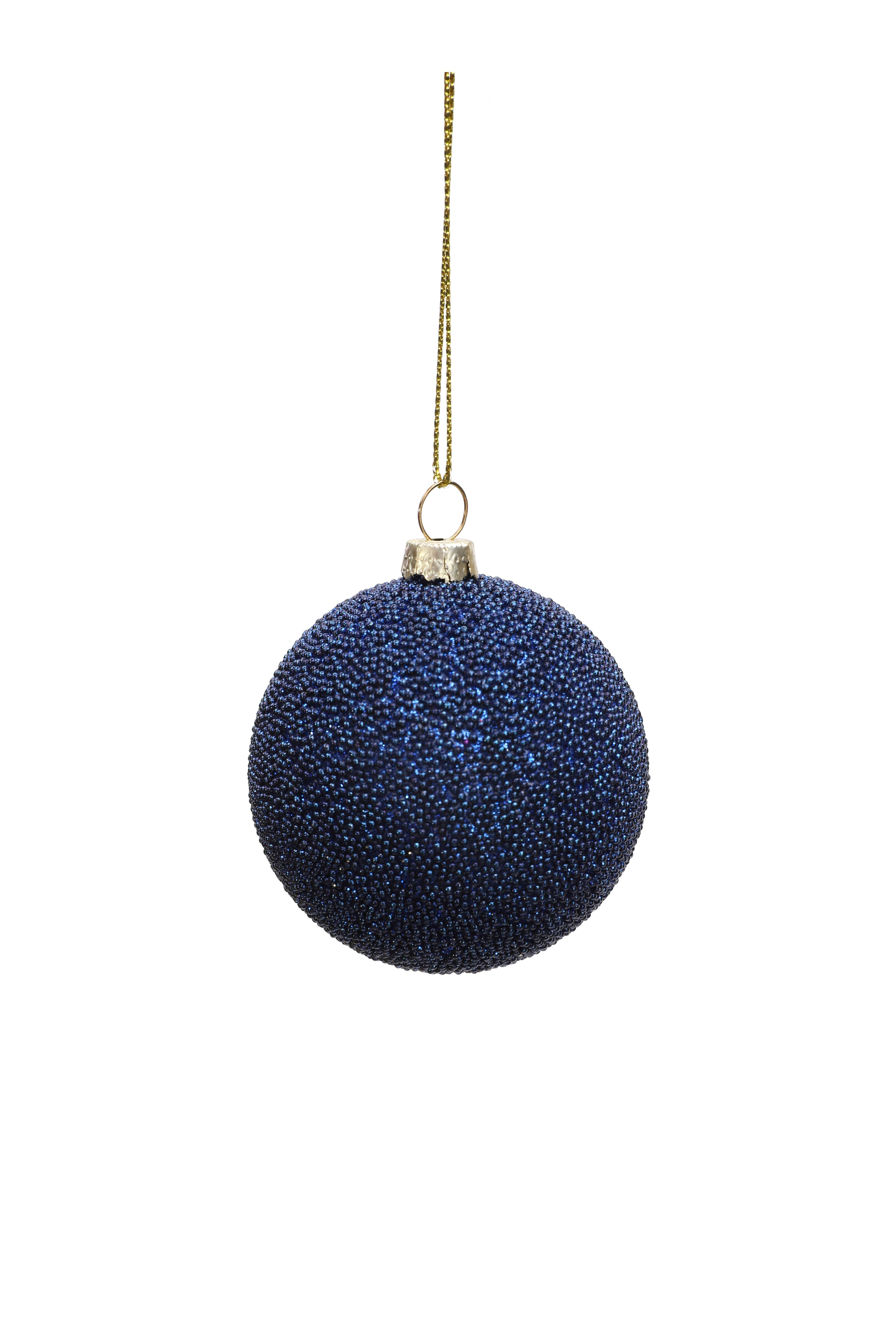Boule de Noël perle bleue Ø 6 cm - ECLOZ