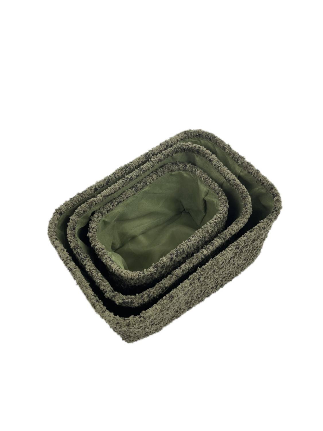 Panier vert à bouclettes H.13 cm - ECLOZ