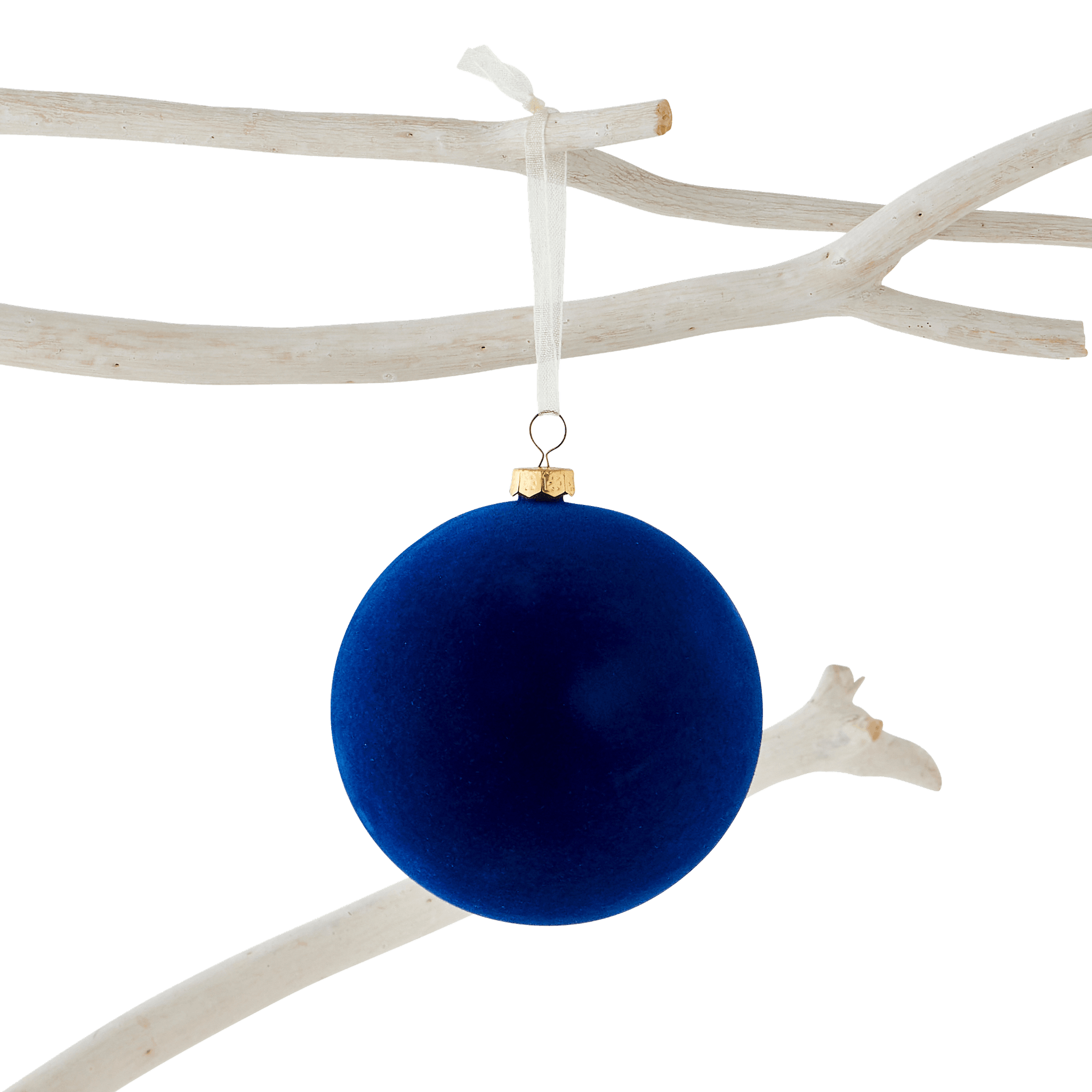 Boîte de 6 boules en plastique bleu Ø 8 cm - ECLOZ - Image 3