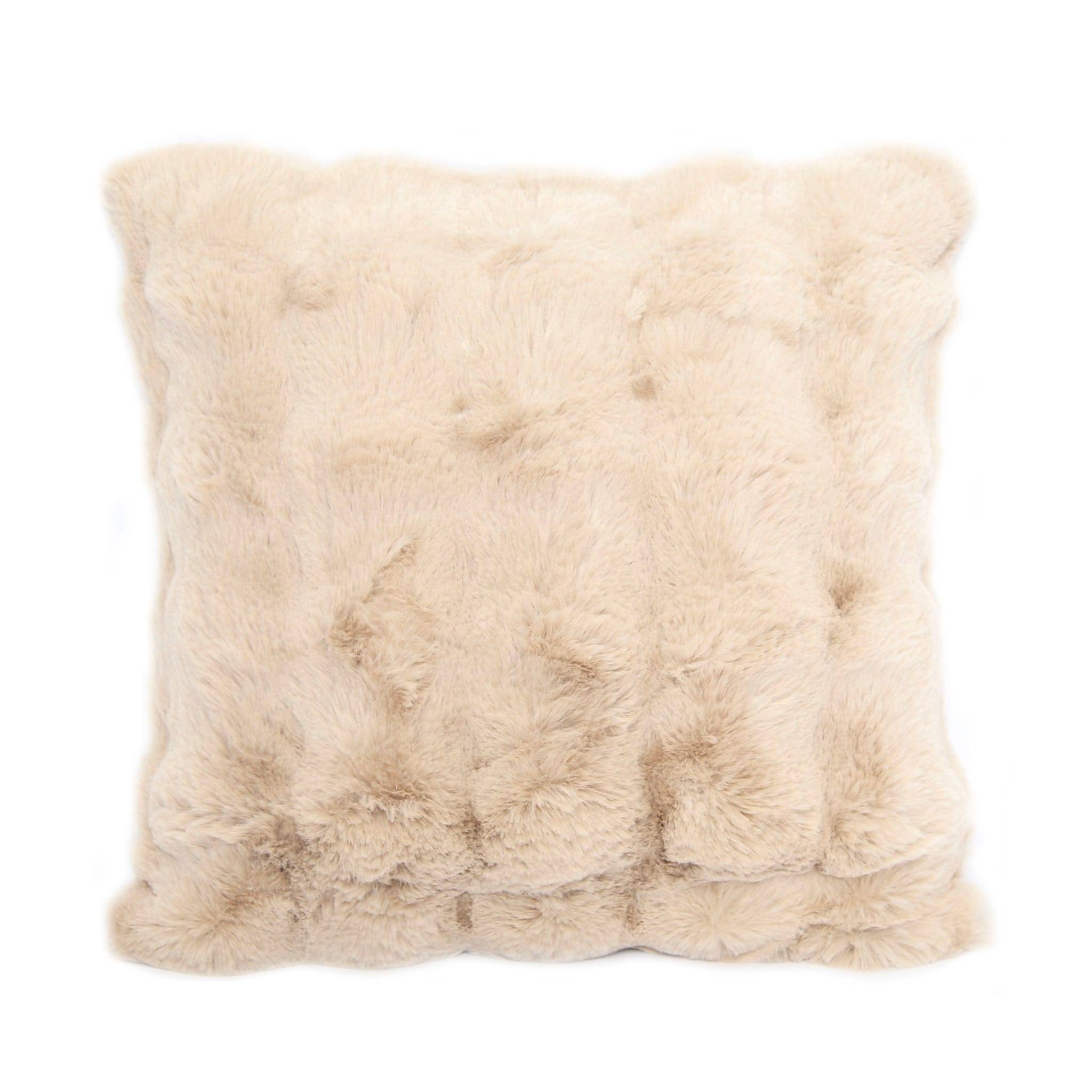 Coussin taupe polyester jacquard L.45 x l.45 cm - ECLOZ