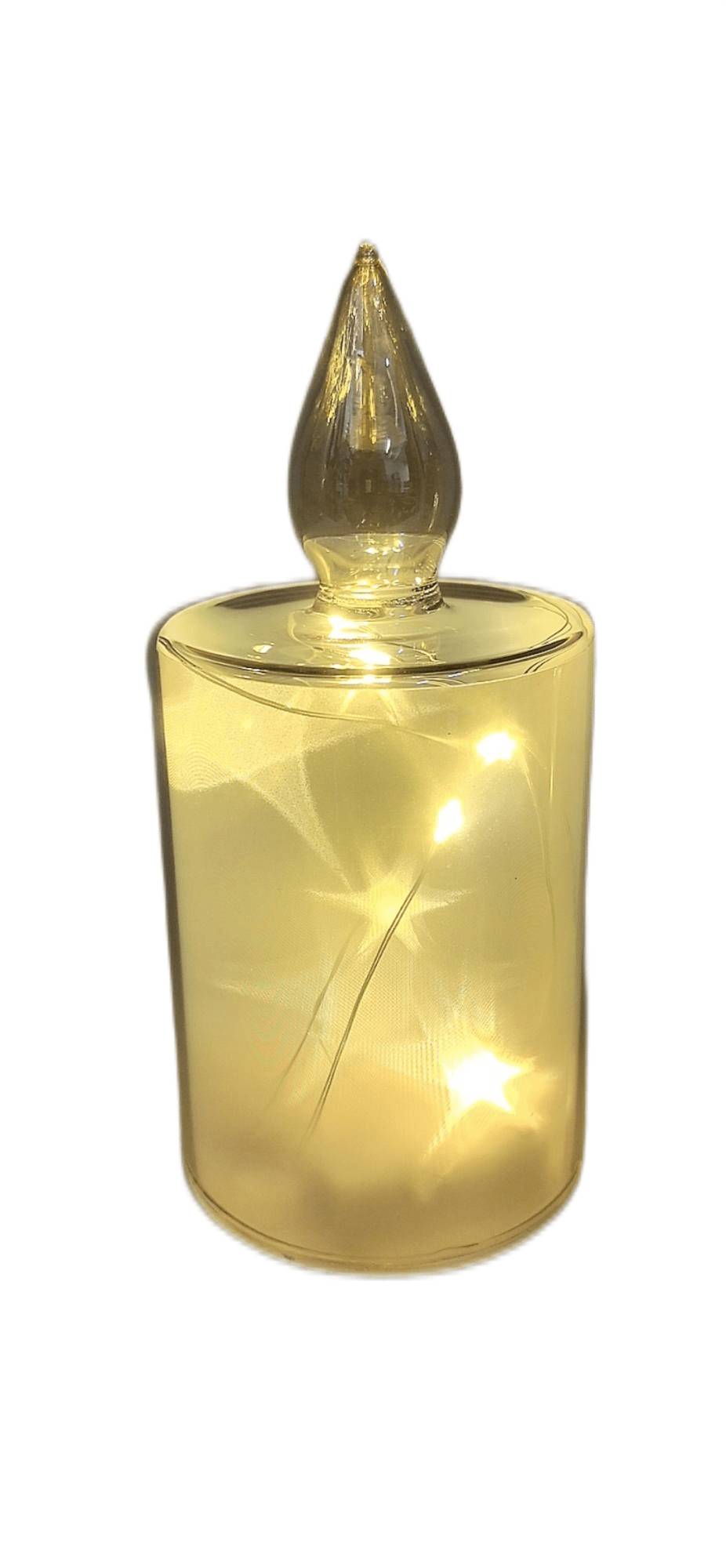 Bougie à LED en verre H.15 cm - ECLOZ