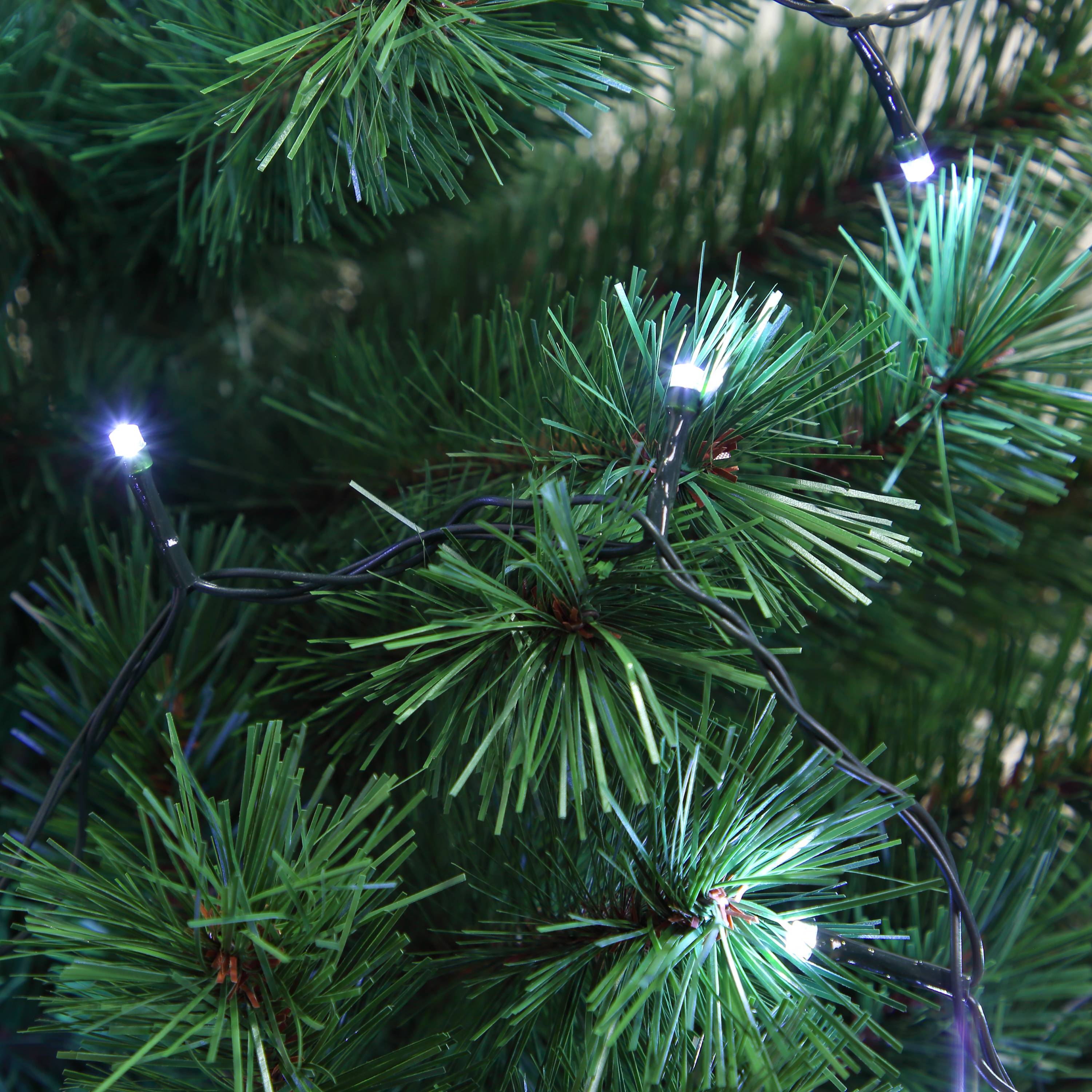 Ecloz - Guirlande de Noël 192 LED blanc froid brillantes L.16 m - ECLOZ - Image 2