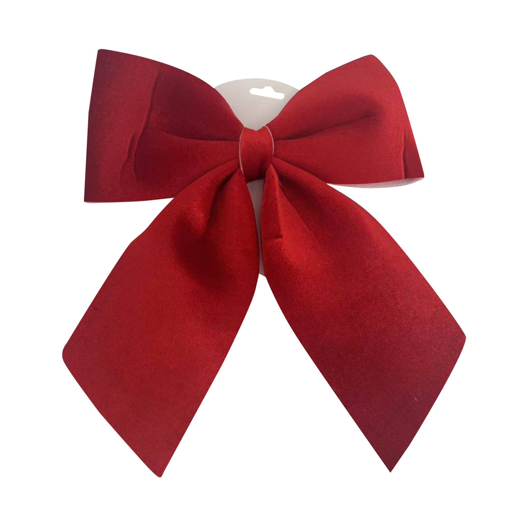 Nœud en polyester rouge L.34 x l.29 cm - ECLOZ