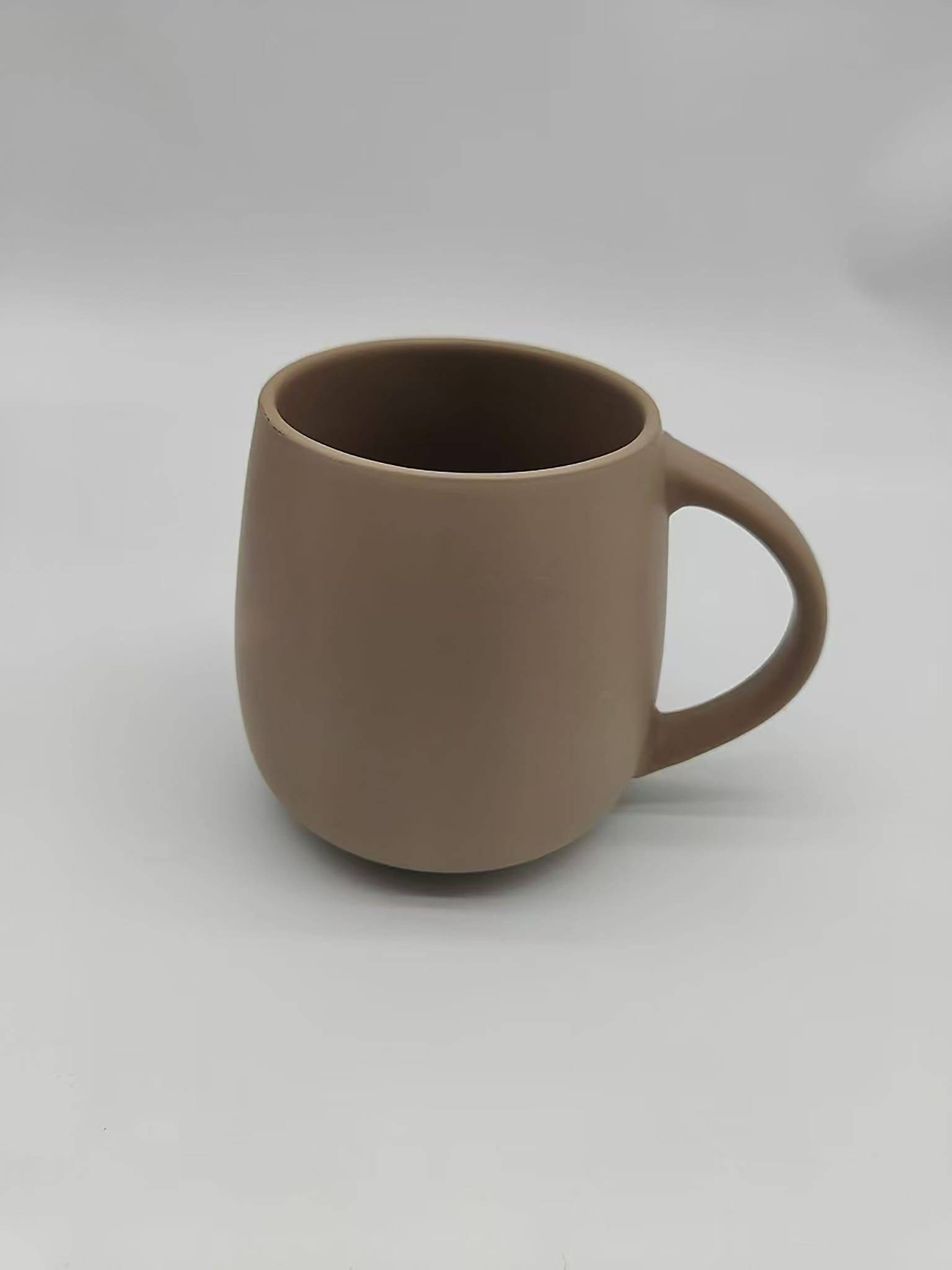Mug en céramique marron H.10 cm - ECLOZ