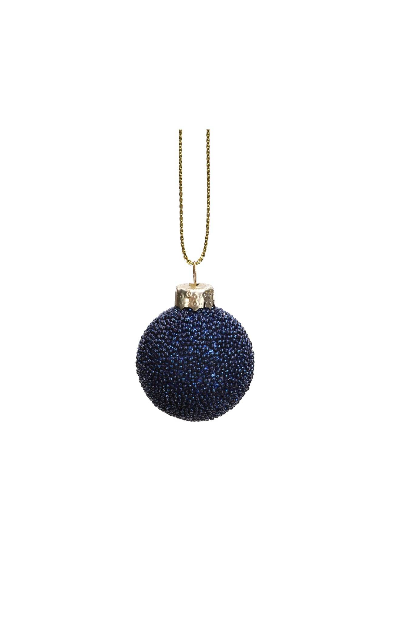 Boule de Noël perle bleue Ø 3 cm - ECLOZ