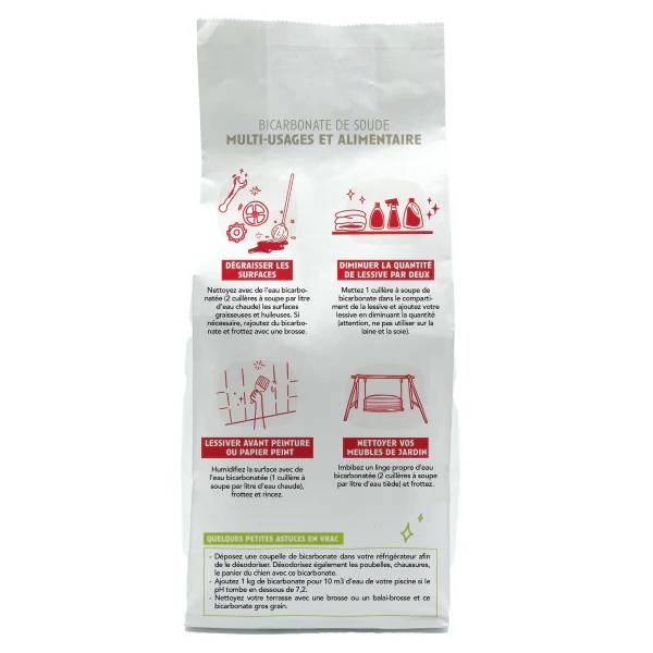 Sans Marque - Bicarbonate alimentaire gros grains 270-500 µm 3kg - La Compagnie Du Bicarbonate - Imagen 2