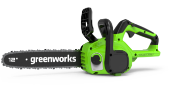 Greenworks - KIT tronconneuse DVT 24V, batterie 48V 2Ah et chargeur inclus - GREENWORKS