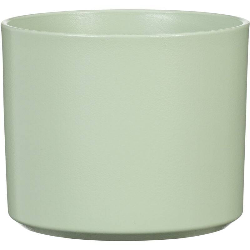 Pot de fleurs cylindrique en céramique vert Linden Ø13.6 cm H.12.2 cm - Scheurich - Imagen 4