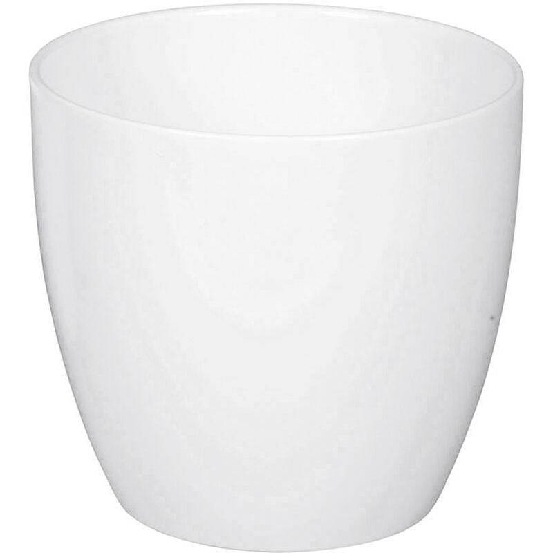 Cache-pot Alaska cerámica blanco Ø19 cm - Scheurich