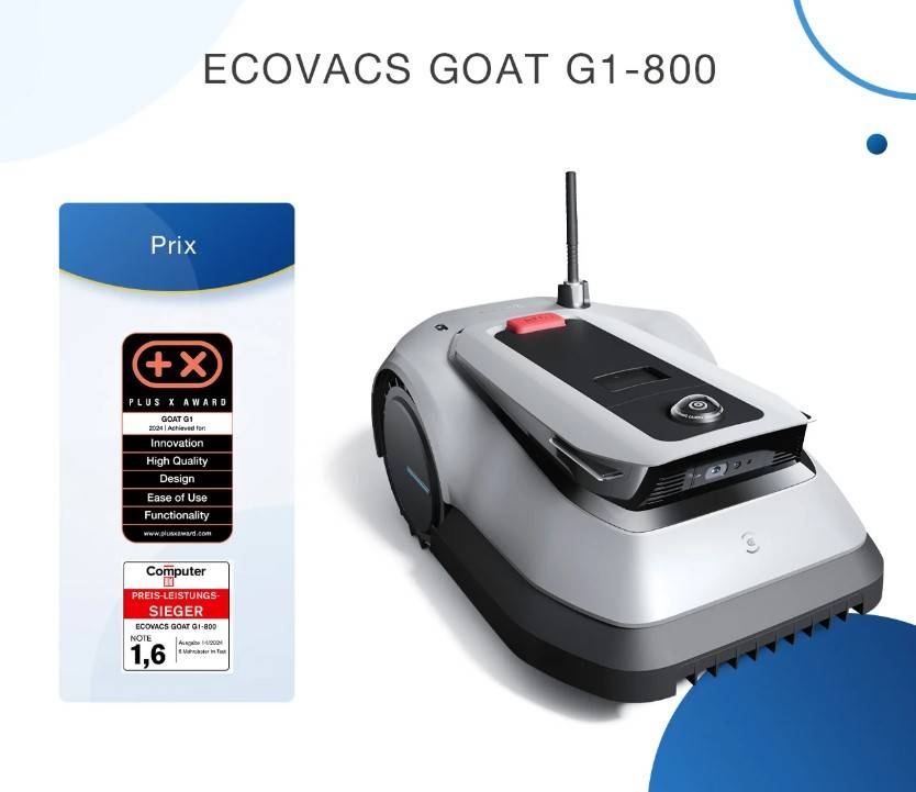 Ecovacs - Robot tondeuse GOAT G1-800 gris - ECOVACS - Image 5