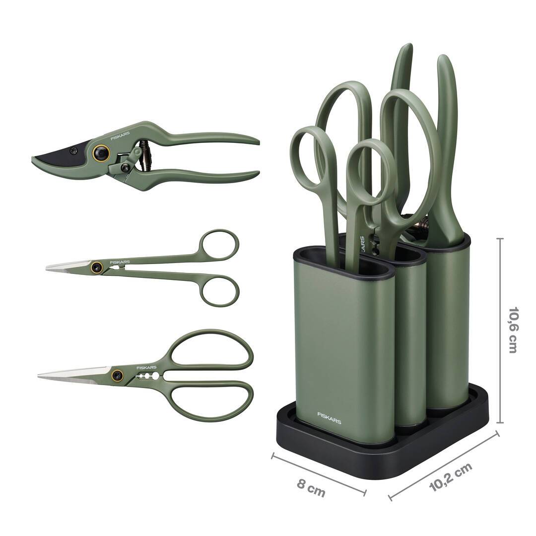 Fiskars - Kit de taille 3 outils avec support Plant care - Imagen 1
