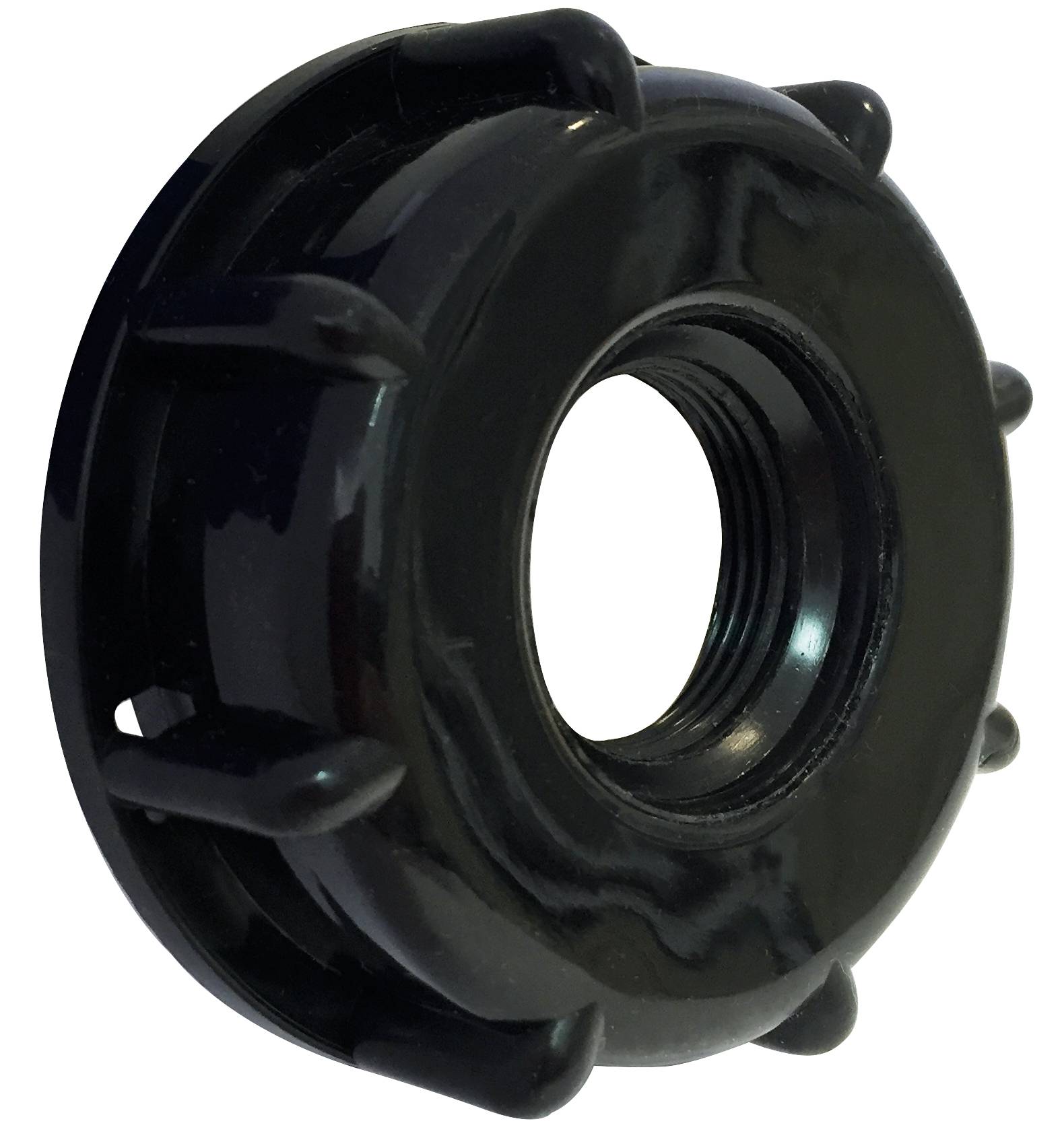 Adaptador de plástico para tanque de rejilla de 1000L, solo, Øsalida del tanque 60, adaptador hembra 20x27