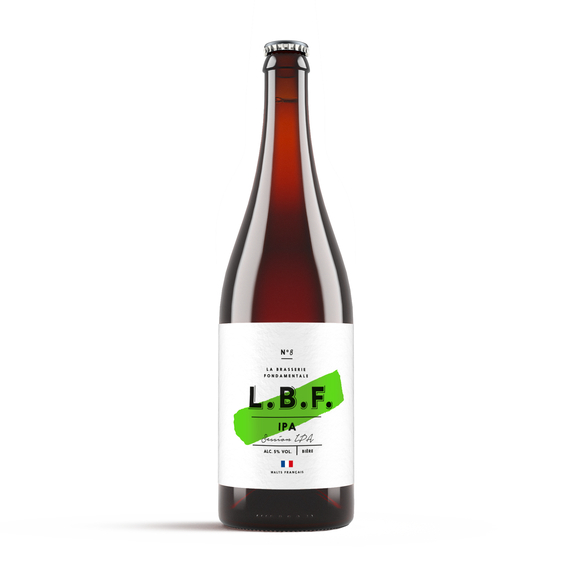 L.B.F. - Bière IPA (Session IPA) 5° 75 cl - L.B.F.