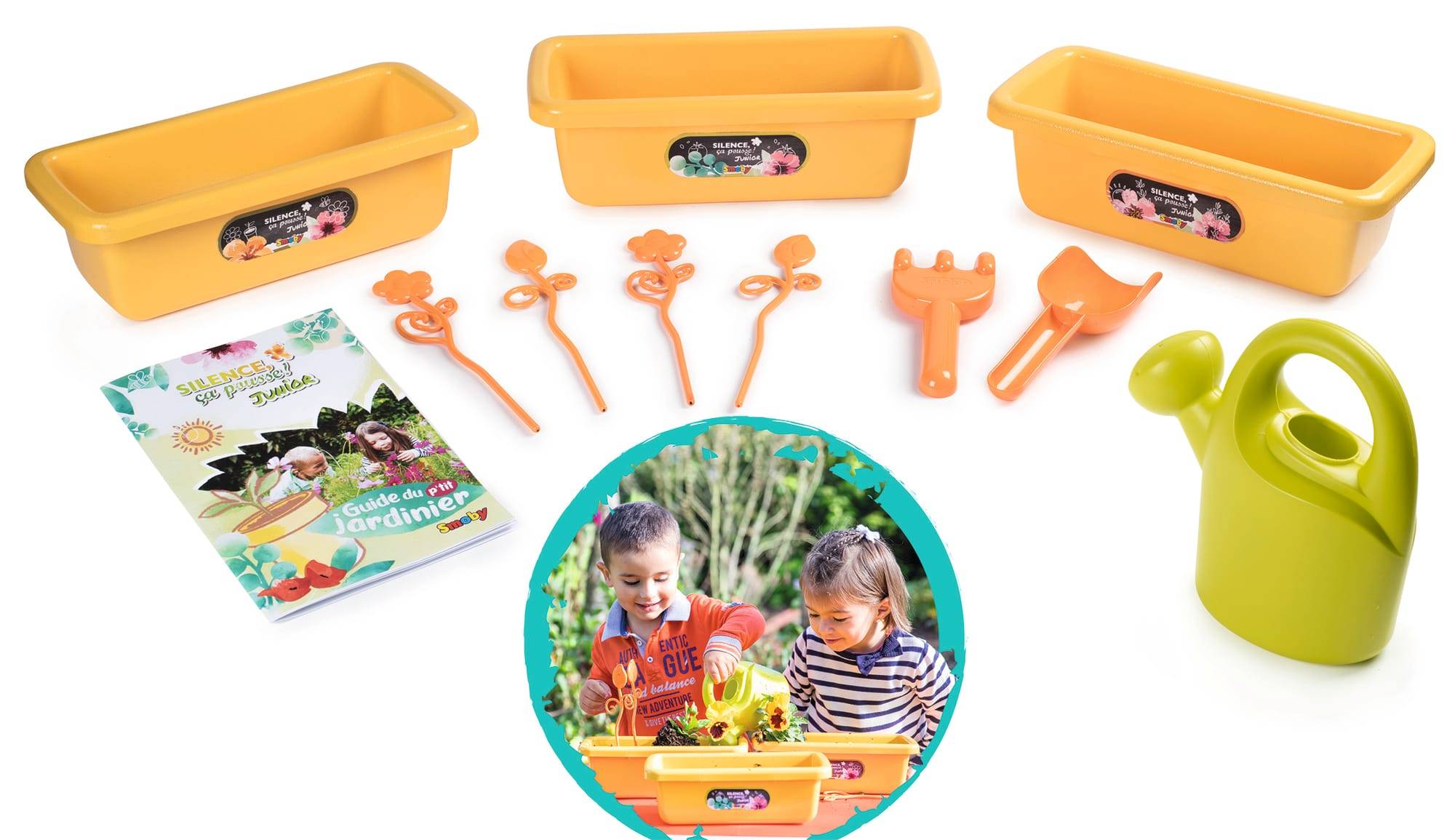 Smoby - Set de 3 jardinières et accessoires  - Image 2