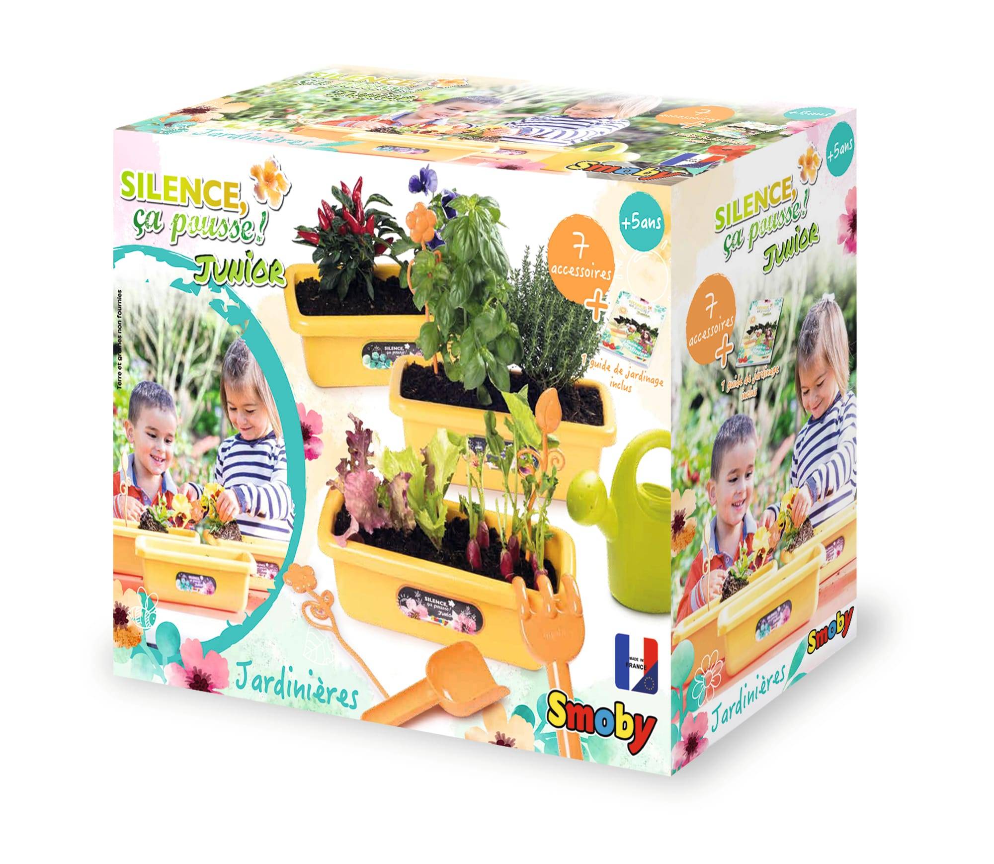 Smoby - Set de 3 jardinières et accessoires  - Image 4