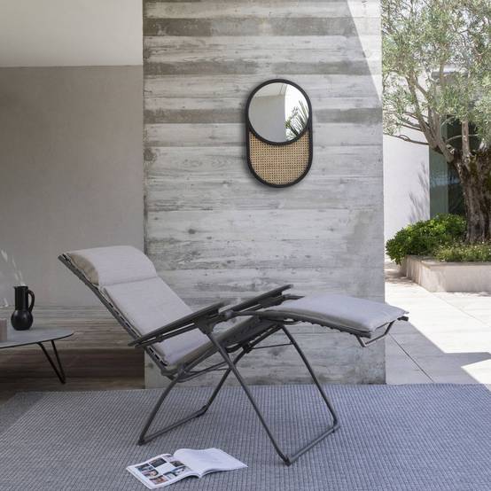 Lafuma-Mobilier - Fauteuil de jardin acier latte Relax Lafuma Mobilier - Image 2