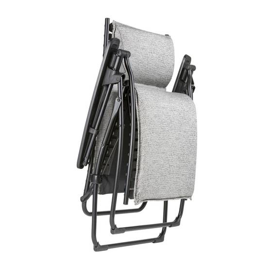 Lafuma-Mobilier - Fauteuil de jardin acier graphit Relax Lafuma Mobilier - Image 2