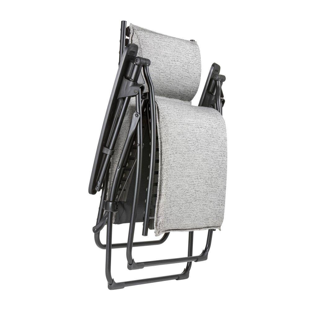 Lafuma-Mobilier - Fauteuil de jardin acier graphit Relax Lafuma Mobilier - Image 2