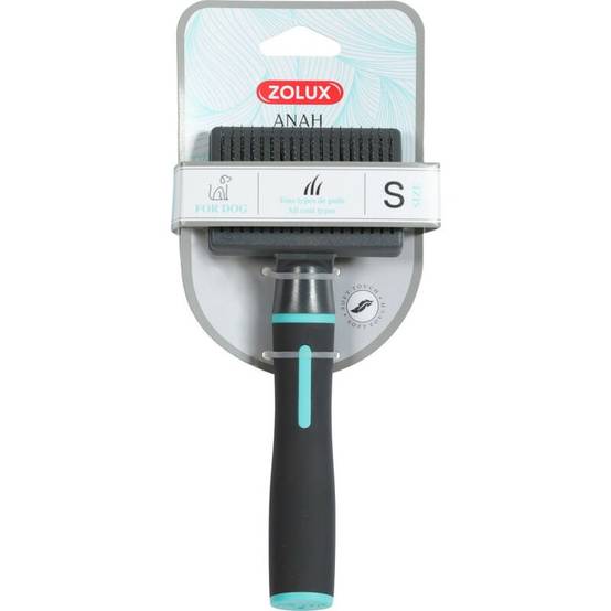 Brosse slicker rétractable ABS noir L.18.5 cm l.7.5 cm H.5.2 cm ép.5 cm S - Zolux - Image 2