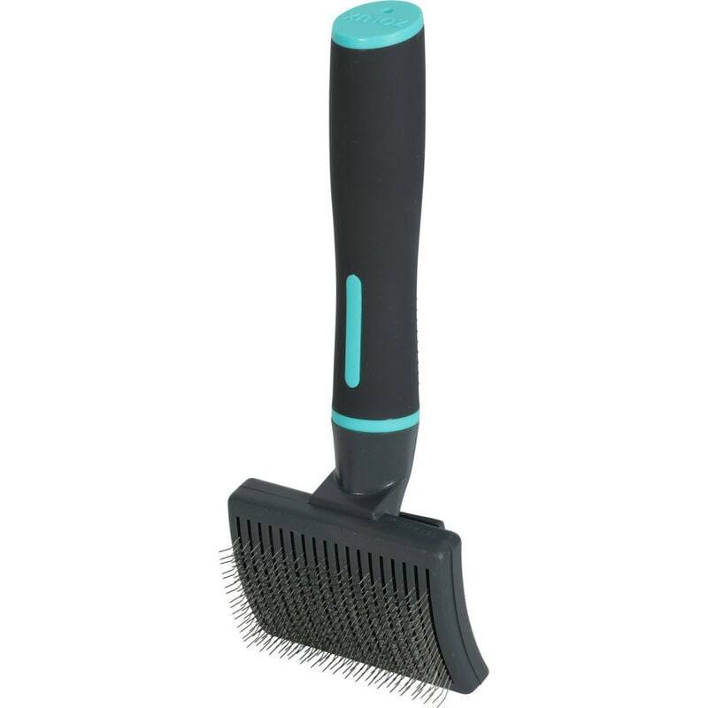 Brosse slicker rétractable ABS noir L.18.5 cm l.7.5 cm H.5.2 cm ép.5 cm S - Zolux - Image 4