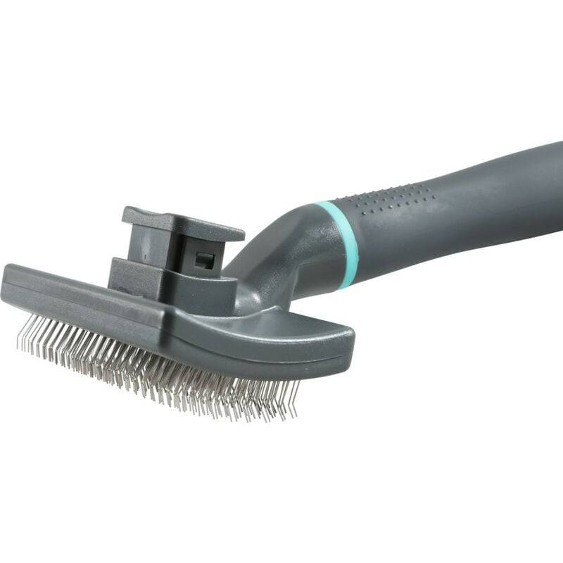 Brosse slicker rétractable ABS noir L.18.5 cm l.7.5 cm H.5.2 cm ép.5 cm S - Zolux - Image 3