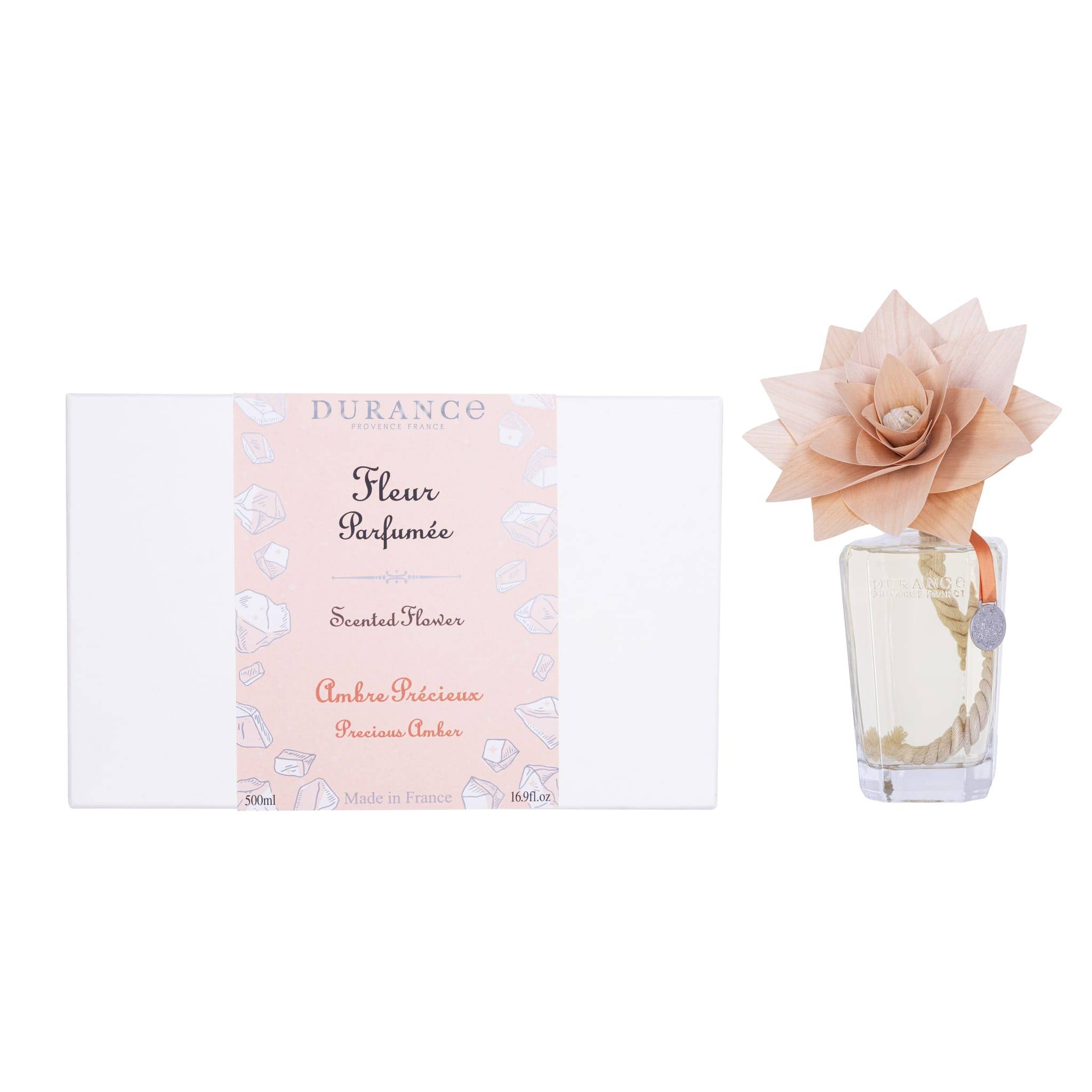 Durance - Fleur parfumée en bois 500 mL Ambre Précieux