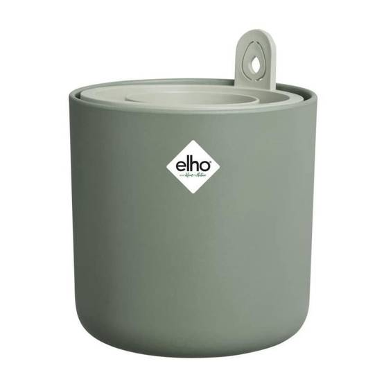 Pot de fleurs rond Amazing avocado plastique leaf green Ø16 cm - Elho - Image 1