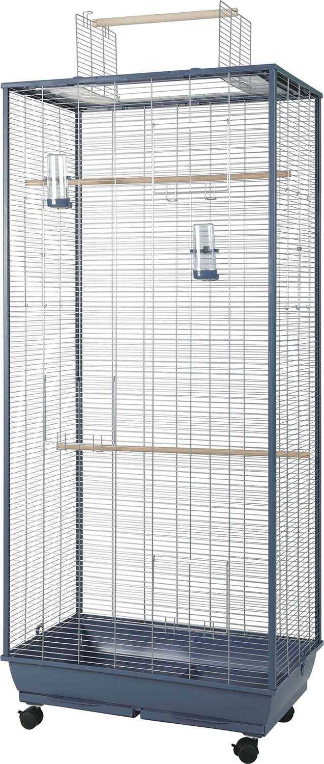 Volière Neolife Connect en métal bleu L.78 cm l.51.5 cm H.198 cm - Zolux